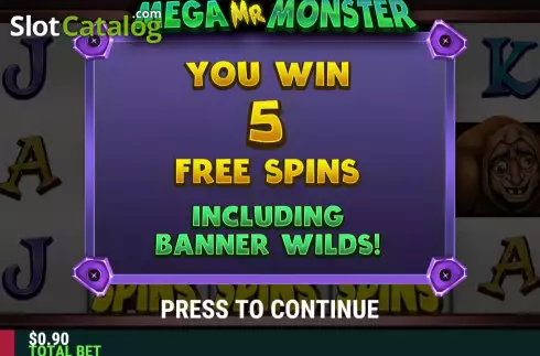 Free Spins Win Screen 2. Mega Mr Monster slot