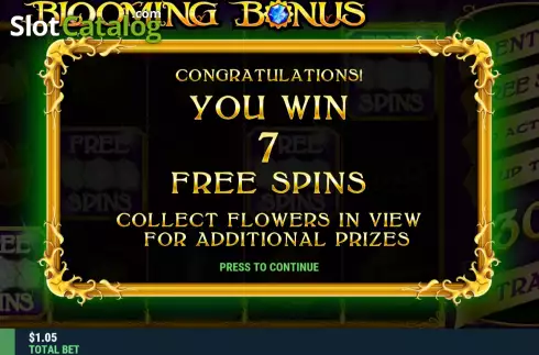 画面6. Blooming Bonus カジノスロット