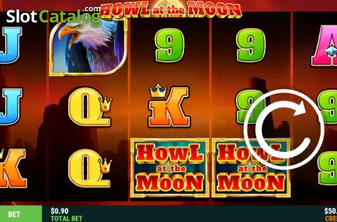 画面2. Howl at the Moon カジノスロット