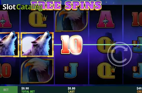 Free Spins Win Screen 5. Howl at the Moon slot