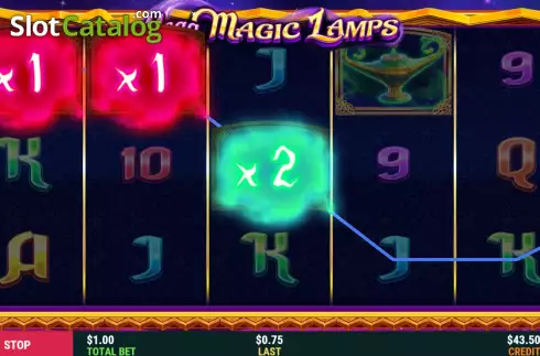 Win Screen 4. Mega Magic Lamps slot