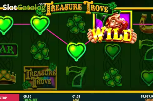 Win Screen. Treasure Trove (Slot Factory) slot