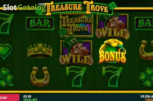 Bonus Game Pick Object Screen. Treasure Trove (Slot Factory) slot