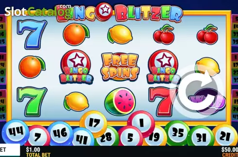 Game Screen. Bingo Blitzer slot