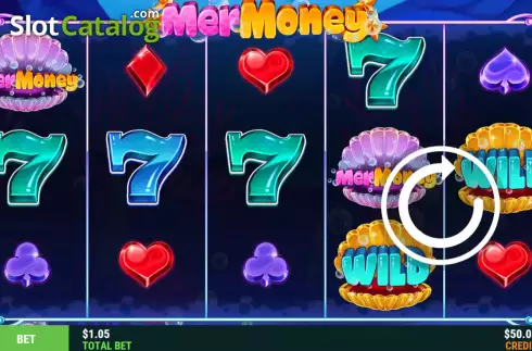 Game Screen. MerMoney slot