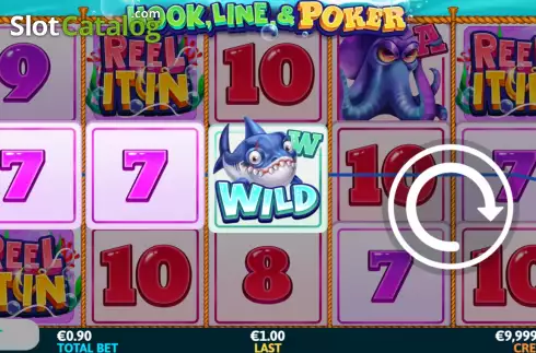 Win Screen. Hook, Line & Poker slot
