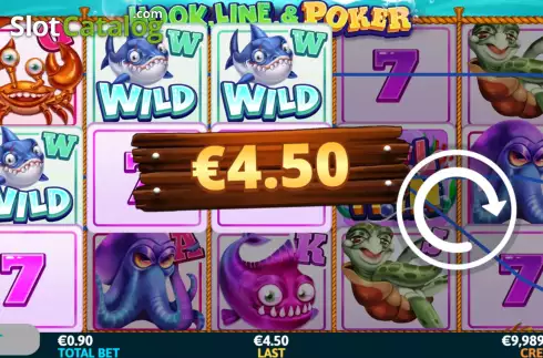 Win Screen 3. Hook, Line & Poker slot