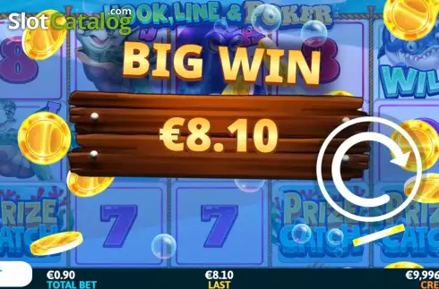 Bonus Wheel Win Screen 4. Hook, Line & Poker slot