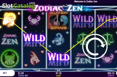Écran3. Zodiac Zen Machine à sous