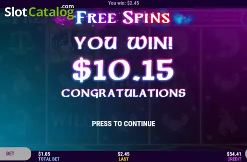 Free Spins Win Screen 5. Zodiac Zen slot