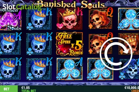 Game Screen. Banished Souls slot