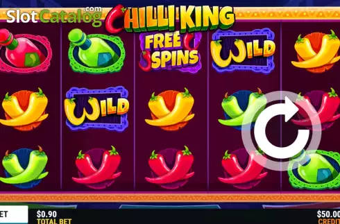 Game Screen. Chilli King slot