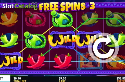 Free Spins Win Screen 3. Chilli King slot