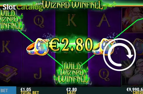 Win Screen 2. Wizard WinFall slot