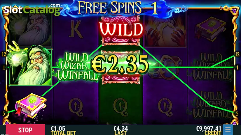 Wizard WinFall Free Spins