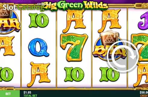 Game Screen. Big Green Wilds slot