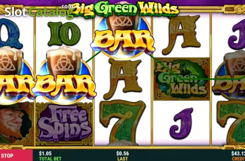 Win Screen 2. Big Green Wilds slot