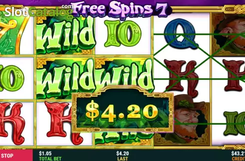 Free Spins Win Screen 3. Big Green Wilds slot