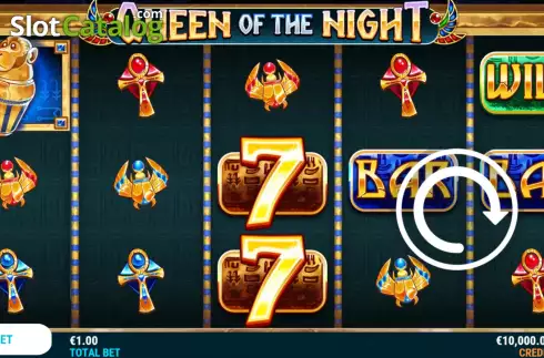Game Screen. Queen of the Night slot