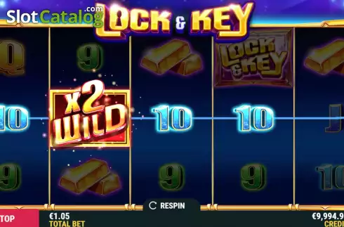 Win Screen 2. Lock and Key slot
