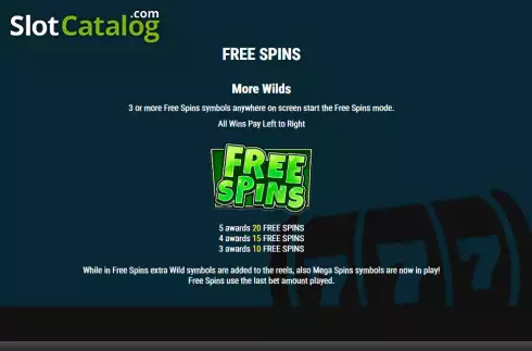 Free Spins screen. Juiced Fruits slot