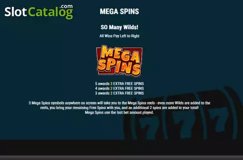 Mega Spins screen. Juiced Fruits slot