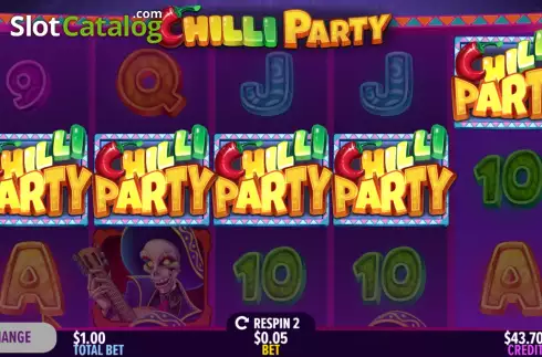 Feature Win Screen 2. Chilli Party slot