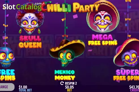 Feature Win Screen 3. Chilli Party slot