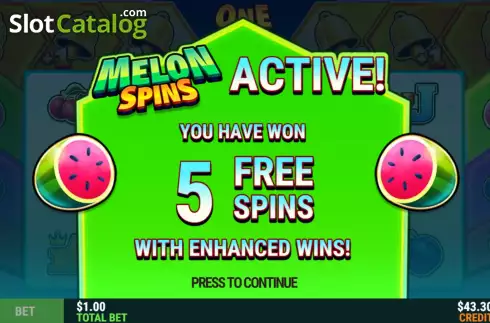 Free Spins WFree Spins Win Screen 2in Screen. One Step Beyond slot