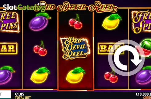Game Screen. Red Devil Reel slot