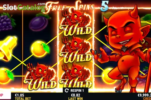 Free Spins Win Screen 3. Red Devil Reel slot