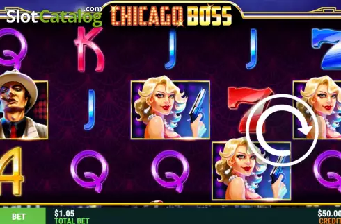 Game Screen. Chicago Boss slot