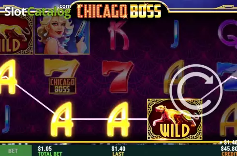 Win Screen. Chicago Boss slot