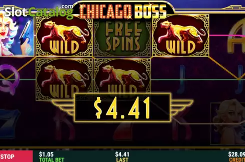 Win Screen 3. Chicago Boss slot