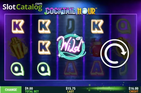 Win screen 2. Cocktail Hour slot