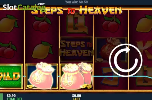 Win screen. Steps to Heaven slot