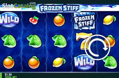 Game screen. Frozen Stiff slot