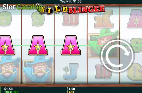 Win screen. Wild Slinger slot