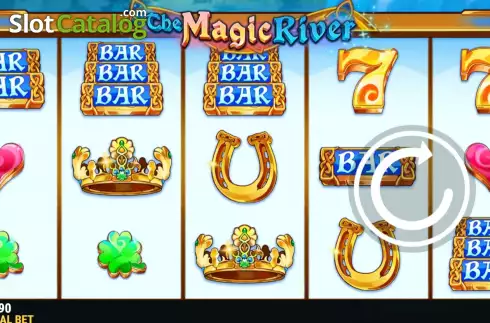 Game screen. The Magic River slot