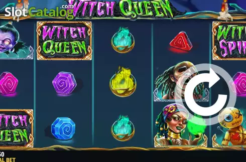 Game screen. Witch Queen slot