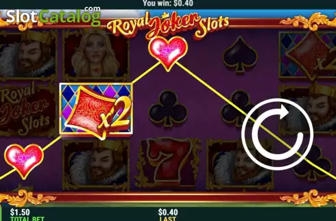 Win screen. Royal Joker Slots slot