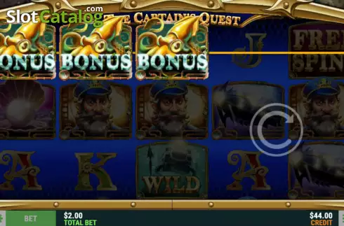 Schermo3. The Captain's Quest slot