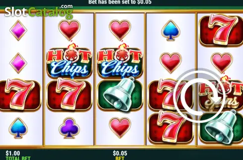 画面2. Hot Chips カジノスロット