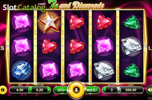画面2. 7s and Diamonds カジノスロット