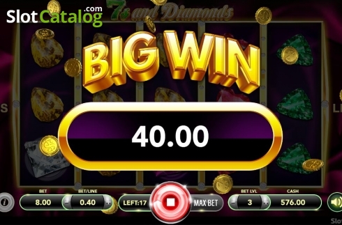 Big Win. 7s and Diamonds slot