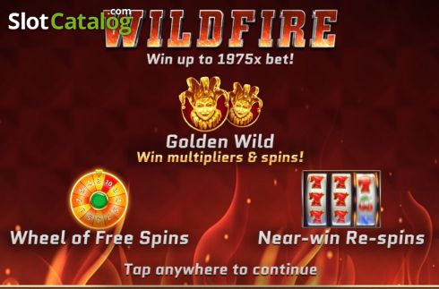画面2. WildFire (Slotmill) カジノスロット