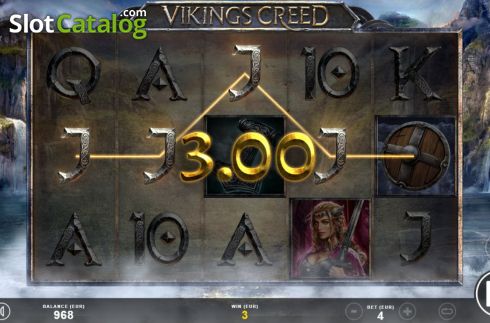 Win Screen 1. Vikings Creed slot