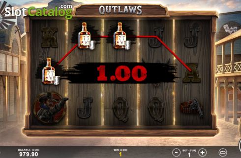 Écran6. Outlaws (Slotmill) Machine à sous