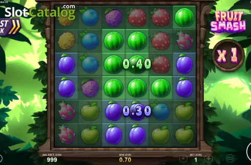 Win screen. Fruit Smash slot