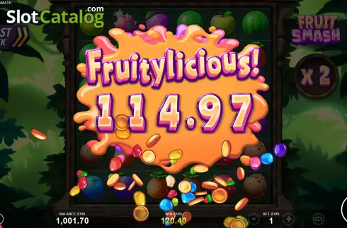 Win screen 3. Fruit Smash slot